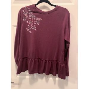 Knox Rose • Long Sleeve Embroidered Sweater